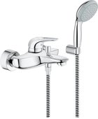 Смеситель для ванны Grohe Eurostyle с изливом и ручным душем, хром 33592003