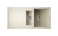 Кухонная мойка Omoikiri Sakaime 100-2-BE, две чаши, ваниль 4993893