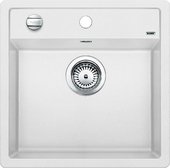 Кухонная мойка Blanco Dalago 5, без крыла, с клапаном-автоматом, гранит, белый 518524