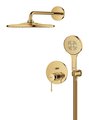 Набор для душа скрытого монтажа Grohe Essence Rainshower Mono 310, смеситель, верхний и ручной душ, холодный рассвет глянец 25287GL0