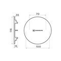 Декоративный элемент для корзинчатого вентиля Omoikiri DEC-BL, Tetogranit, белый 4956775