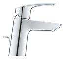 Смеситель для раковины Grohe Eurosmart S-size CoolStart, корпус под наклоном, с донным клапаном, хром 23969003