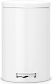 Мусорный бак с педалью Brabantia, 12л, MotionControl, белый 478024
