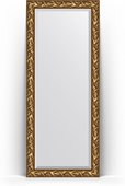 Зеркало Evoform Exclusive Floor 840x2030 пристенное напольное, с фацетом, в багетной раме 99мм, византия золото BY 6124