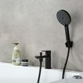 Смеситель врезной на борт ванны Aquatek Альфа, на 1 отверстие, матовый чёрный AQ1944MB