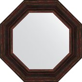 Зеркало Evoform Octagon 640x640 в багетной раме 99мм, темный прованс BY 7368
