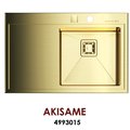 Кухонная мойка Omoikiri Akisame 78-IN-LG-R, чаша справа, золото 4993015