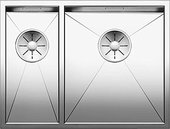 Кухонная мойка Blanco Zerox 340/180-IF, чаша справа, отводная арматура, полированная сталь 521612