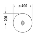 Раковина Duravit D-Neo 40см, круглая, без отверстия под смеситель, без перелива 2371400070