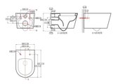 Унитаз подвесной Aquatek Оберон Tornado, 531x360x360, сиденье Soft-close, белый AQ1363WT-00