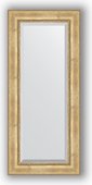 Зеркало Evoform Exclusive 670x1520 с фацетом, в багетной раме 120мм, состаренное серебро с орнаментом BY 3558