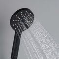 Ручной душ Aquatek Оберон Select 120, 3jet, чёрный матовый AQ2006MB