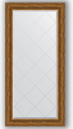 Зеркало Evoform Exclusive-G 790x1610 с гравировкой, в багетной раме 99мм, травлёная бронза BY 4290