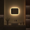 Зеркало с окантовкой Defesto Aura 50x40, LED подсветка, ИК-выключатель, тёплый белый свет DF 2971RH