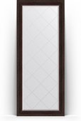 Зеркало Evoform Exclusive-G Floor 840x2040 пристенное напольное, с гравировкой, в багетной раме 99мм, тёмный прованс BY 6330