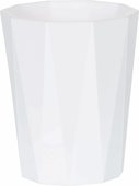 Стакан для зубных щёток Spirella Crystal, пластик, белый 1018125