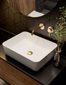 Смеситель для раковины AQUAme Siena, настенный, глянцевое золото AQM6215GG