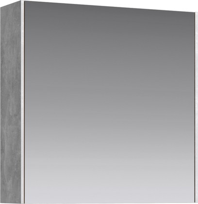 Зеркальный шкаф Aqwella Mobi 60см, бетон светлый MOB0406+MOB0717BS