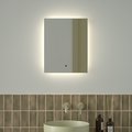 Зеркало с фацетом Defesto Glow 40x50, LED подсветка, ИК-выключатель, нейтральный белый свет DF 2501R
