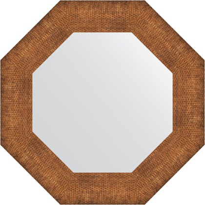 Зеркало Evoform Octagon 570x570 в багетной раме 88мм, медная кольчуга BY 3880