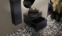 Тумба под раковину Jorno Stone 60, подвесная, антрацит Stn.01.60/P/A/JR