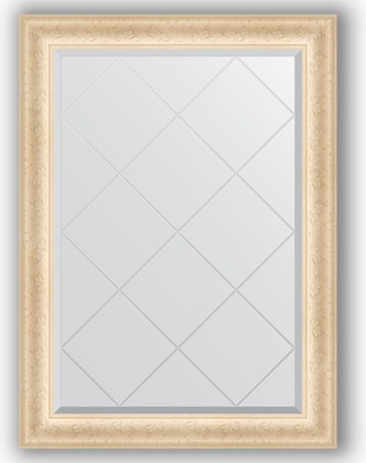 Зеркало Evoform Exclusive-G 750x1020 с гравировкой, в багетной раме 82мм, старый гипс BY 4183