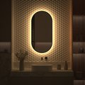 Зеркало с окантовкой Defesto Aura 50x100, LED подсветка, ИК-выключатель, тёплый белый свет DF 2934R