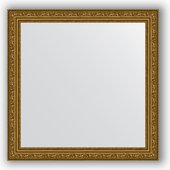 Зеркало Evoform Definite 640x640 в багетной раме 56мм, виньетка состаренное золото BY 3135