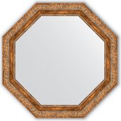 Зеркало Evoform Octagon 754x754 в багетной раме 85мм, виньетка античная бронза BY 3780