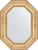 Зеркало Evoform Polygon 620x820 в багетной раме 120мм, состаренное серебро с орнаментом BY 7261