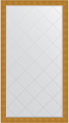 Зеркало Evoform Exclusive-G Floor 1120x2010 пристенное напольное с фацетом и гравировкой в багетной раме 90мм, чеканка золотая BY 6385