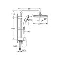 Душевая система Grohe Tempesta System 250, без смесителя, хром 26675001