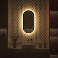 Зеркало с окантовкой Defesto Aura 40x80, LED подсветка, сенсорный выключатель, тёплый белый свет DF 2932S