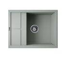Кухонная мойка Omoikiri Sumi 65A-WG, с крылом, Artceramic, wind green 4997095