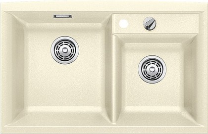 Кухонная мойка основная чаша слева, без крыла, с клапаном-автоматом, гранит, жасмин Blanco Axia II 8 516887