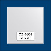 Зеркало для ванной на цветном основании 70x70см FBS CZ 0606