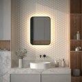 Зеркало с окантовкой Defesto Aura 50x70, LED подсветка, ИК-выключатель, тёплый белый свет DF 2974R