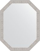 Зеркало Evoform Polygon 530x680 в багетной раме 46мм, волна алюминий BY 7010