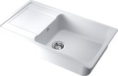 Кухонная мойка Omoikiri Hokori 86-WH с крылом, tetogranit, белый 4997189