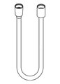Шланг для душа Hansgrohe Designflex 1600, текстильный, шлифованный никель 28260820