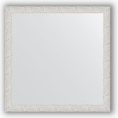 Зеркало Evoform Definite 710x710 в багетной раме 46мм, чеканка белая BY 3226