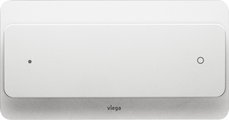 Смывная клавиша для унитаза Viega Visign for More 103 металл, стекло двойной смыв, хром матовый 605612