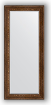 Зеркало Evoform Exclusive 660x1560 с фацетом, в багетной раме 88мм, римская бронза BY 3569