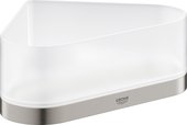 Полочка для душа Grohe Selection угловая с держателем, суперсталь 41038DC0