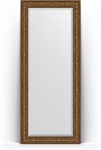 Зеркало Evoform Exclusive Floor 850x2050 пристенное напольное, с фацетом, в багетной раме 109мм, виньетка состаренная бронза BY 6137
