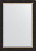 Зеркало Evoform Definite 740x1040 в багетной раме 71мм, чёрное дерево с золотом BY 3926
