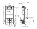 Система инсталляции Alcadrain Sadromodul, для унитаза AM101/1120-0001