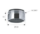 Аэратор для смесителя Remer, наружная резьба М24х1 83A