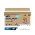 Листовые полотенца Tork Singlefold для рук, 20 упаковок по 250 листов, сложения ZZ 120108