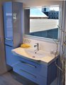 Мебель для ванной Verona, коллекция LUSSO Шкаф-пенал подвесной с подсветкой, ширина 35см, 2 дверцы, внутри выдвижной ящик и зеркало, петли справа, артикул LS302R